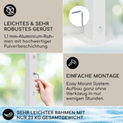 Blumfeldt La Rochelle Gazebo Schrägdach UV 50+ Aluminium Polyester -Wundervoller Gartenladen 10040099 de 0003 logo