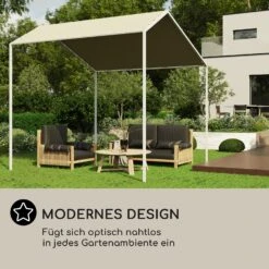 Blumfeldt La Rochelle Gazebo Schrägdach UV 50+ Aluminium Polyester -Wundervoller Gartenladen 10040099 de 0005 logo