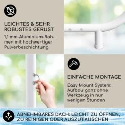 Nantes Pavillon Gazebo Sonnendach 3x3m Polyester Stahlrahmen UV50+ Bodenrollen 9 Nantes Pavillon Gazebo Sonnendach 3x3m Polyester Stahlrahmen UV50+ Bodenrollen -Wundervoller Gartenladen 10040107 de 0003 logo