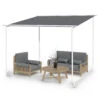 Nantes Pavillon Gazebo Sonnendach 3x3m Polyester Stahlrahmen UV50+ Bodenrollen -Wundervoller Gartenladen 10040107 yy 0001 titel