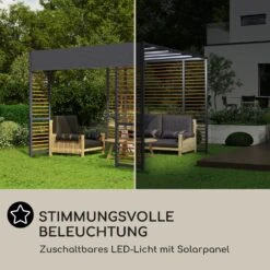 Valence Gazebo 3x3 M UV50+ Wasserabweisend LED-Solar-Beleuchtung Solar-Panel 11 Valence Gazebo 3x3 M UV50+ Wasserabweisend LED-Solar-Beleuchtung Solar-Panel -Wundervoller Gartenladen 10040112 de 0004 logo