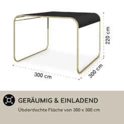 Orleans Gazebo 300 X 220 X 300 Cm Schiebedach UV-Schutz 50+ Leicht 12 Orleans Gazebo 300 X 220 X 300 Cm Schiebedach UV-Schutz 50+ Leicht -Wundervoller Gartenladen 10040116 de 0005 logo