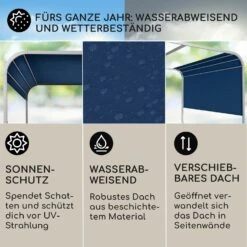 Orleans Gazebo 300 X 220 X 300 Cm Schiebedach UV-Schutz 50+ Leicht -Wundervoller Gartenladen 10040118 de 0002 logo