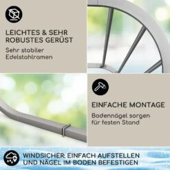 Orleans Gazebo 300 X 220 X 300 Cm Schiebedach UV-Schutz 50+ Leicht -Wundervoller Gartenladen 10040118 de 0003 logo