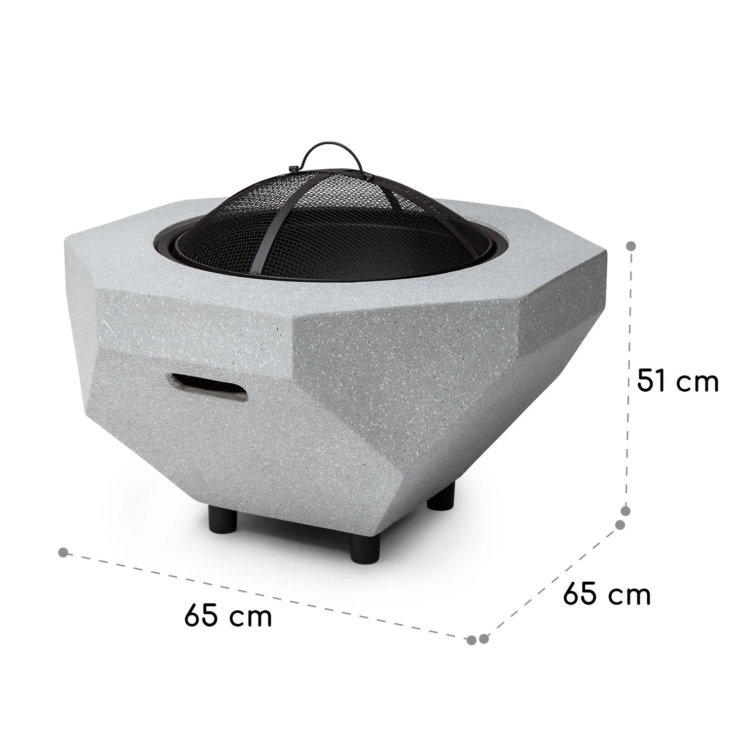 Blumfeldt Diamond Feuerschale Mit Grill MGO & Stahlschale Inkl. Funkenschutz 9 Blumfeldt Diamond Feuerschale Mit Grill MGO & Stahlschale Inkl. Funkenschutz – Bild 7