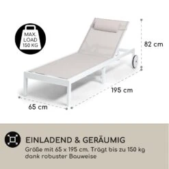 Lucca Lounger Liegestuhl Polyester Aluminium 4-Stufen 11 Lucca Lounger Liegestuhl Polyester Aluminium 4-Stufen -Wundervoller Gartenladen 10041236 de 0004 usp